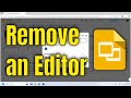 How To Remove an Editor From Google Slide Presentation [Guide]