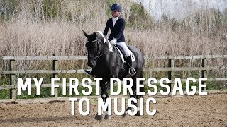 My first try at dressage to music | show prep hackett equine vlog