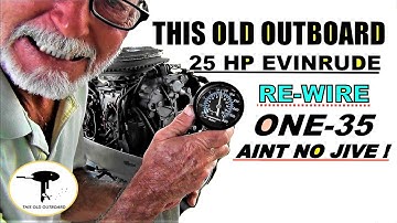 25 HP EVINRUDE - Key Start Conversion Push Button Start. Kill Button. 35hp Carb Swap & Timing