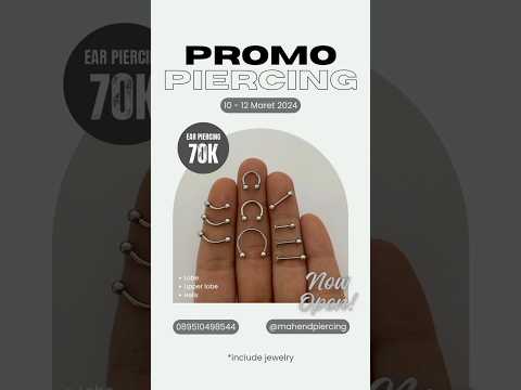Promo ear piercing 70k. #jewelry #mjk #mojokerto #piercing #tindiktelinga #tindikmojokerto #tindik