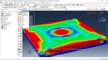 Simulation blast loading over concrete wall reinforced by composite in abaqus