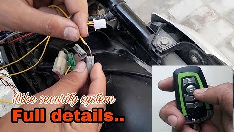 Antitheft alarm system in all bike and scooty full details whtsapp me before installation