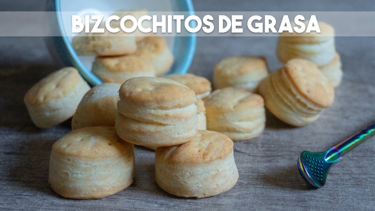 BIZCOCHITOS DE GRASA BIEN MATEROS CON RECETA FACIL