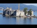 Castello di Cannero completamente circondato dall'acqua del lago Maggiore (Verbano Cusio Ossola)