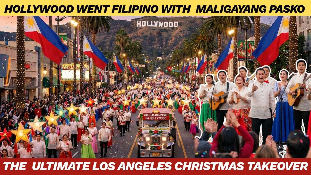 Hollywood Went Filipino When the Christmas Eve “Pasko” Celebration TOOK OVER Los Angeles 🇺🇸🇵🇭