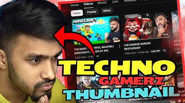 Make thumbnail like "Techno Gamerz"  || Techno gamerz jaisa thumbnail kaise banaen