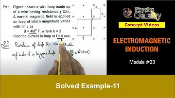 Class 12 Physics | Electromagnetic Induction | #23 Solved Example-11 on Electromagnetic Induction