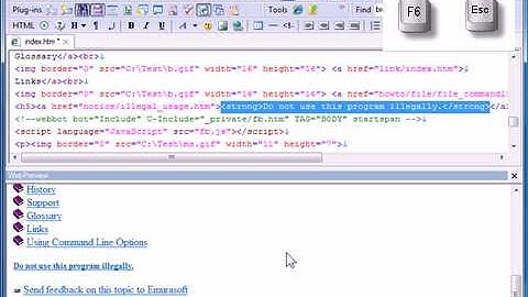EmEditor Text Editor Web Preview Plug-in Feature