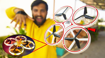 THIS DRONE HAS A SECRET ! Amazing Firefly RC Drone With Lights with gesture control Unboxing