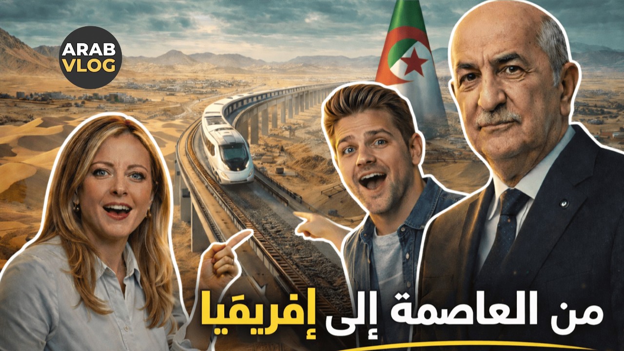 من العاصمة إلى إفريقيا… السكة العابر للصحراء تكشف المستحيل 🇩🇿🫡