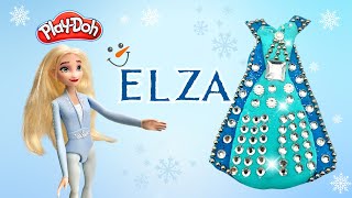 How to Make Princess Elsa Play Doh Sparkle Dress DIY!