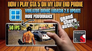 GTA V on Mobile | Winlator Bionic Ludashi 2.6.1 Update | Snapdragon 6 Gen 4 Performance Test