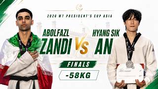 Abolfazl ZANDI Vs Hyang Sik AN | 2026 WT President's Cup Asia
