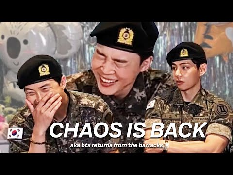 BTS RETURNS FROM THE BARRACKS 