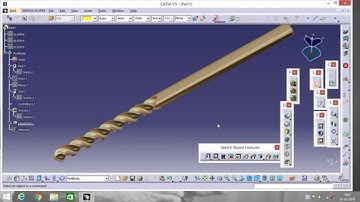 CATIA V5 | DRILL BIT | DESIGN | PART DESIGN | GENERATIVE SHAPE DESIGN | TUTORIAL | FOR BEGINNERS