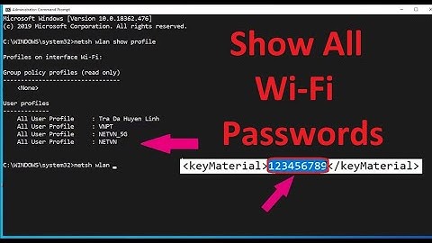 CMD : Find your Wi-Fi passwords with only 1 command | Windows 10/8.1/8/7 by kingdom information 2020