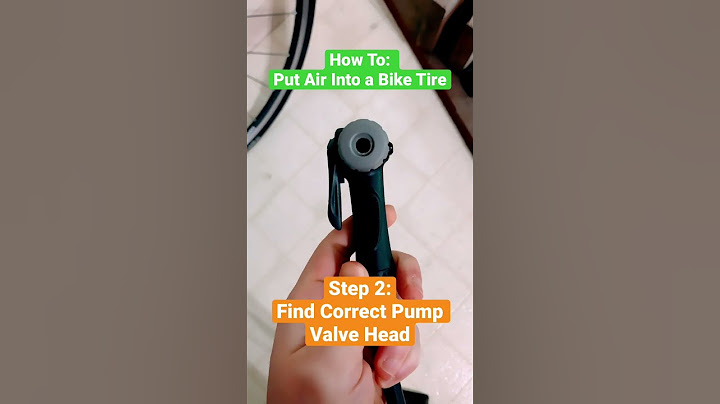HOW TO: Put Air Into a Bicycle Tire (Presta)