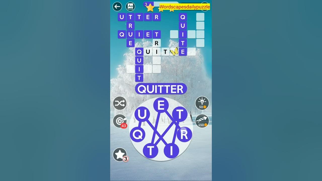 WORDSCAPES Daily Puzzle February 5, 2022 YouTube