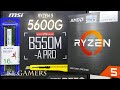 AMD Ryzen 5 5600G msi B550M-A PRO Budget Gaming PC Build