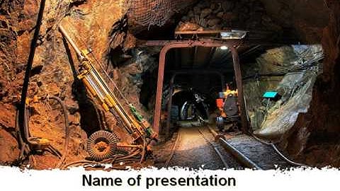 Mine PowerPoint Template by PoweredTemplate.com