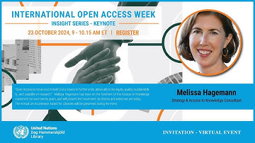 Insight Series Keynote: International Open Access Week