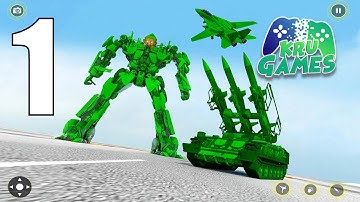 US Army Tank Transform Robot Battle War Shooting Gameplay Walkthrough #1 (Android, IOS)