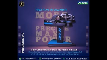 Badminton Stringing Machine Unboxing | Yonex Precision 9.0 | WONDER SPORTS.