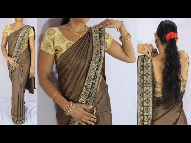 How to wear a saree perfectly | Pyari Fashion | daily wear saree draping tutorial for beginners class=