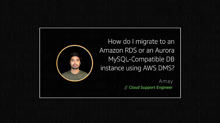 How do I migrate to an Amazon RDS or Aurora MySQL DB instance using AWS DMS?