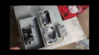 Building power distribution for the genset. 