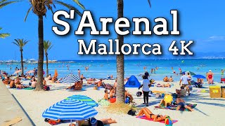 Playa S'Arenal | S'Arenal Mallorca | Spain 4K