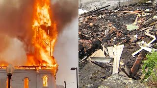 'Very sad day': 160-year-old church in Mass. destroyed by fire