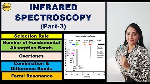 IR||Selection Rule||No.Of fundamental vibration||Overtones|Combination Band|FermiResonance(In Hindi)