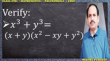 Verify: 𝑥^3+𝑦^3=(𝑥+𝑦)(𝑥^2−𝑥𝑦+𝑦^2)