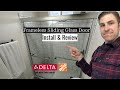 Delta "Frameless" Shower Door | Installation &amp; Review