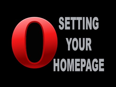 Video: How To Make A Home Page In Opera