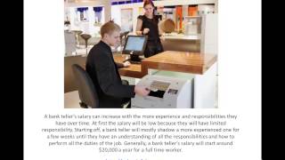 Learn more about Bank Teller jobs and salary
