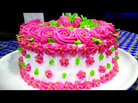 easy-birthday-cake-|-how-to-make-cake-making-&-with-decorating-|-soft-and-moist-cake-recipe...