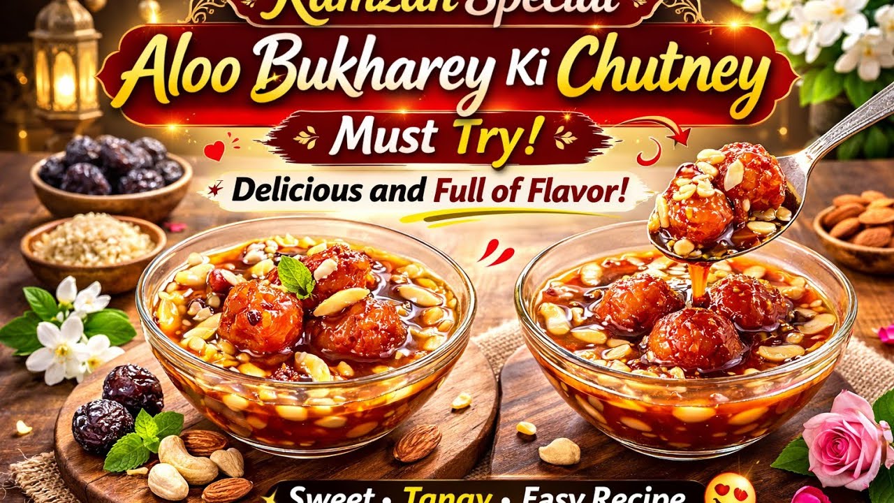 رمضان اسپیشل الو بخارے کی چٹنی جو کھائے انگلیاں چاٹتا  رہ جائے