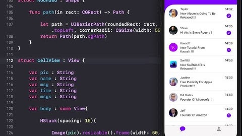 Designing Chat UI Using SwiftUI - Stylish Chat UI Using SwiftUI - Chat App Design Using SwiftUI.