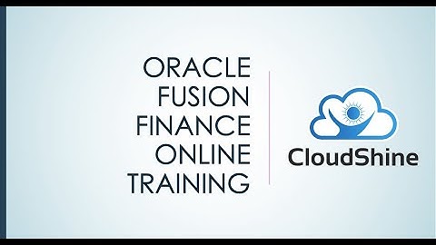 Oracle Fusion Finance Training
