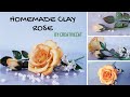 Homemade Airdry Clay Rose with useful tips/ Cold Porcelain Clay Rose/Gumpaste Rose