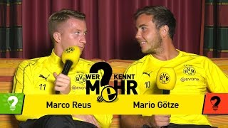 Marco Reus Vs. Mario Götze | Who Knows More? - The BVB-Duel Marco Reus Vs. Mario Götze | Who Knows More? - The BVB-Duel