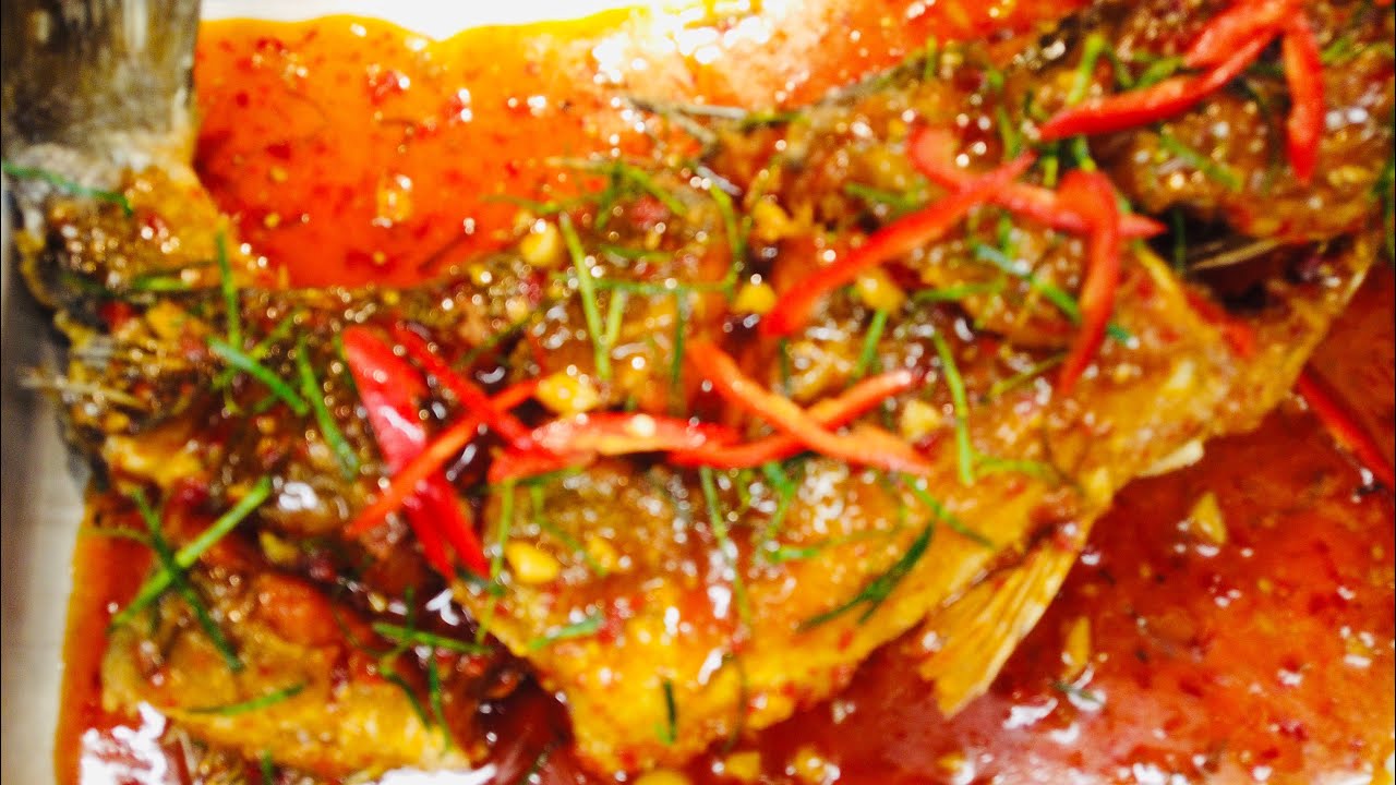 Deep fry sea bass with sweet & chilli sauce Tak’s World YouTube