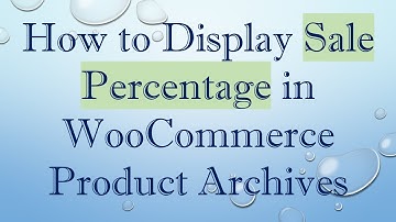 How to Display Sale Percentage in WooCommerce Product Archives