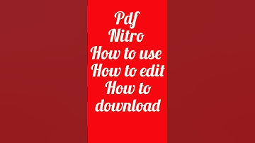 nitro pdf how to use # nitro intro #pdf #youtubeshorts