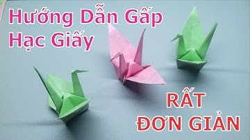 Hướng Dẫn Gấp Xếp Hạc Giấy Đơn Giản - Origami | Phương Paper