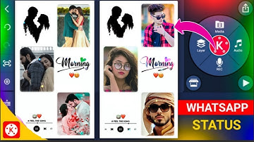 How To Make New Lyrics WhatsApp Status Video editing In Kinemaster😘