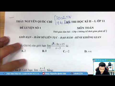 ÔN TẬP HỌC KÌ 2 - LỚP 11 - BUỔI 1