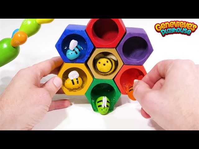 Toy Bee Learning Video for Toddlers - Learn Spanish and English Colors, Numbers, and Words for Kids! class=